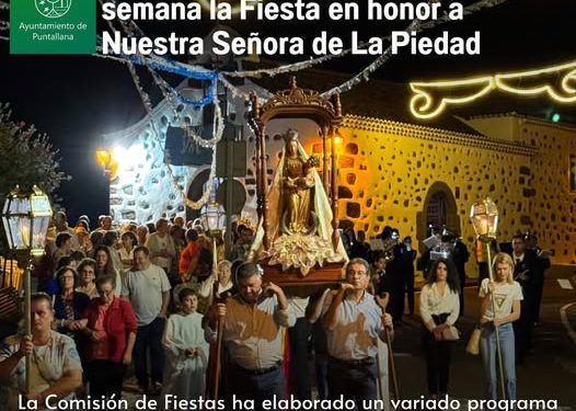 La Galga celebra este fin de semana sus fiestas en honor a Nuestra Señora de La Piedad