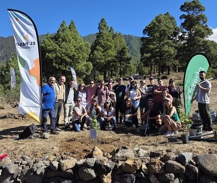 El Paso y Foresta siembran 16 nuevos morales para proteger el futuro de la seda pasense