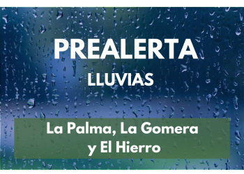 El Gobierno de Canarias activa la prealerta por lluvias en La Palma a partir de esta medianoche