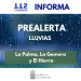 El Gobierno de Canarias activa la prealerta por lluvias en La Palma a partir de esta medianoche