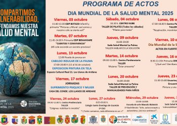 Salud Mental La Palma presenta un mes de actos por el Día Mundial con talleres, jornadas y una exposición
