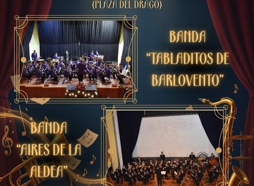 Barlovento acoge el encuentro «Música Entre Islas» con la Banda Aires de la Aldea de Gran Canaria