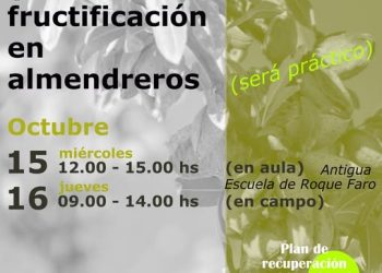 Garafía organiza un taller gratuito de poda de rejuvenecimiento y frutificación de almendreros
