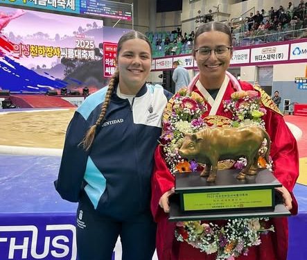 La Palma conquista Corea: Alejandro Afonso y Cristina Rodríguez firman un ‘Doble Oro’ histórico en el Mundial de Ssireum