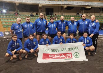 Sufrida victoria en el terrero bagañete: El Tazacorte se impone (12-9) a un Candelaria sin complejos gracias al poderío de Ángel Suárez