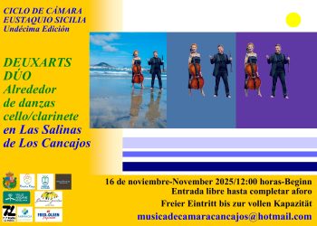 Breña Baja cierra el fin de semana de ‘ExpresARTe’ con la música «enérgica y dinámica» de Deuxarts Dúo