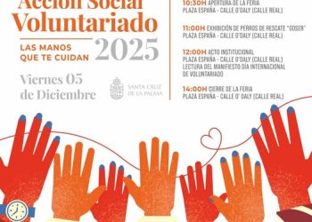 Santa Cruz de La Palma visibiliza su «corazón solidario» este viernes con la Feria de Acción Social y Voluntariado