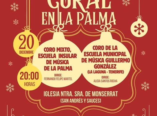 La Laguna y La Palma unen sus voces en un encuentro coral que recorrerá San Andrés y Sauces y la capital