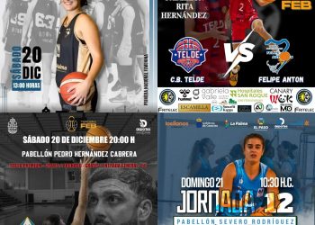 El baloncesto palmero despide el 2025 con una intensa jornada de competición nacional y regional este fin de semana