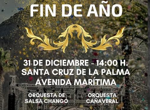 Santa Cruz de La Palma despide el 2025 con una gran fiesta popular en la Avenida Marítima