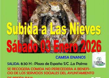 Caminantes “El Atajo” y Breña Baja organizan la tradicional “Subida a Las Nieves” el próximo 3 de enero