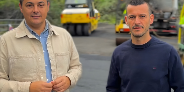 El PP de Los Llanos ejecuta el asfaltado del Camino Los Hombres en Las Manchas, una obra de 70.000 euros surgida de los Presupuestos Participativos