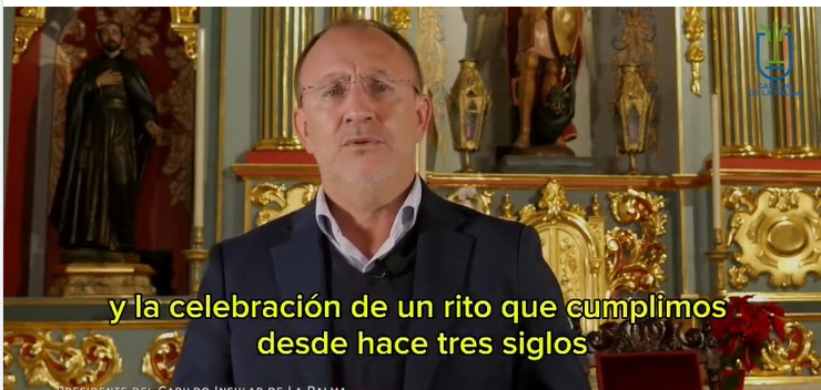 Felicitación navideña del presidente del Cabildo de La Palma, Sergio Rodríguez