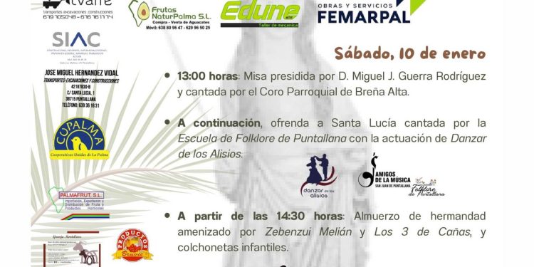 Puntallana recupera este sábado la fiesta de Santa Lucía con un intenso día de tradición, música y fuegos artificiales