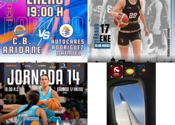 Sábado de baloncesto total: Los equipos palmeros inician la segunda vuelta con duelos decisivos en Madrid, Extremadura y en casa