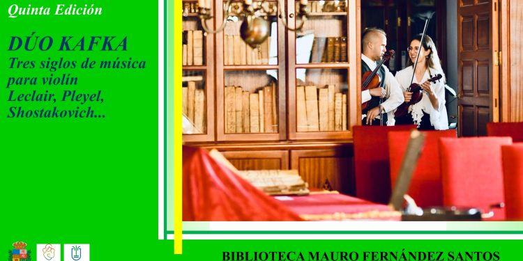 El violín toma las bibliotecas: el Dúo Kafka ofrece un recorrido por tres siglos de música en Breña Baja