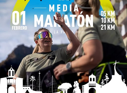 La IX Media Maratón «La Palma 2026» conectará Santa Cruz de La Palma y Los Cancajos el 1 de febrero