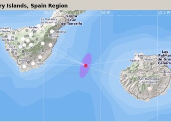 Un sismo de magnitud 4.1 localizado entre Tenerife y Gran Canaria se siente con fuerza en diversos municipios