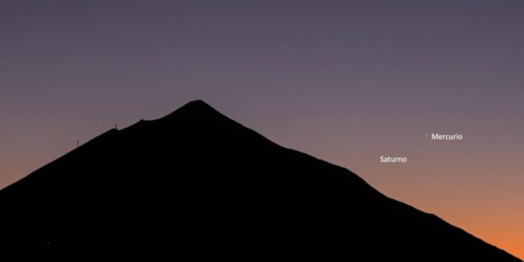 El cielo de La Palma ofrece un espectáculo único con la alineación de seis planetas y la Luna