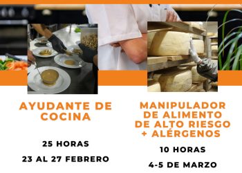 Garafía impulsa el empleo en restauración con nuevos cursos de cocina y manipulación de alimentos