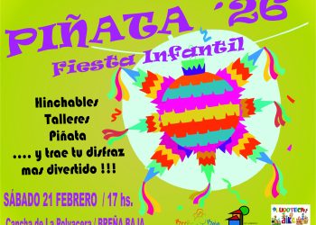 La Polvacera celebra este sábado su tradicional Fiesta Infantil de Piñata con talleres y juegos de Carnaval