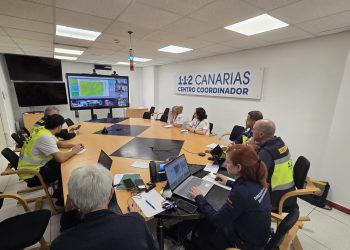 Therese azota La Palma con 112 mm en el Roque, rachas de casi 100 km/h en el aeropuerto y carreteras de cumbre cortadas