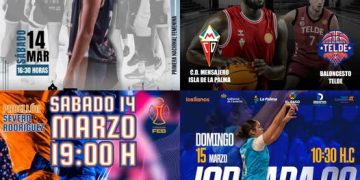 Los equipos de baloncesto de La Palma buscan dar el salto definitivo hacia el ascenso y la permanencia este fin de semana