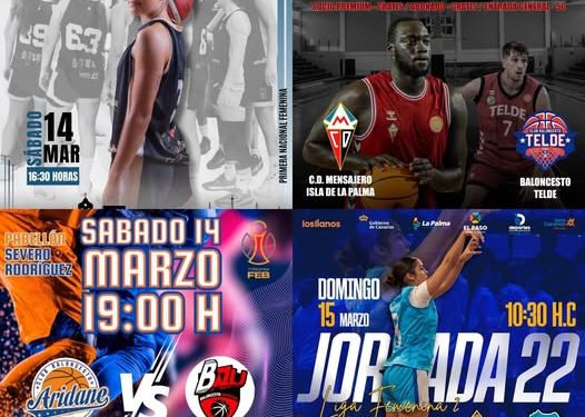 Los equipos de baloncesto de La Palma buscan dar el salto definitivo hacia el ascenso y la permanencia este fin de semana