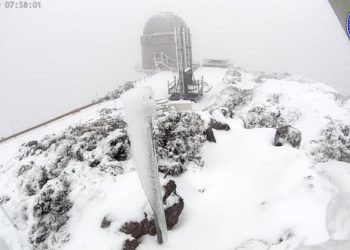 La borrasca Therese deja rachas de viento de 96 km/h en Barlovento y casi 50 litros en el Roque de los Muchachos