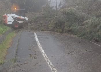 Garafía bajo riesgo alto: la LP-1 cortada en Roque del Faro por desprendimientos de gran envergadura
