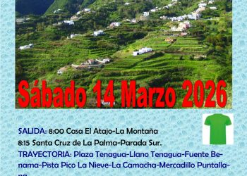 EL Atajo organiza la caminata nº 979 «Tenagua – Puntallana» el próximo sábado 14 de marzo