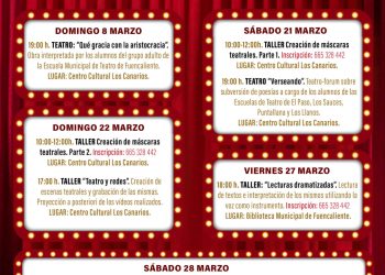 Maratón escénico en Fuencaliente: Talleres, estrenos y una gala final protagonizan marzo