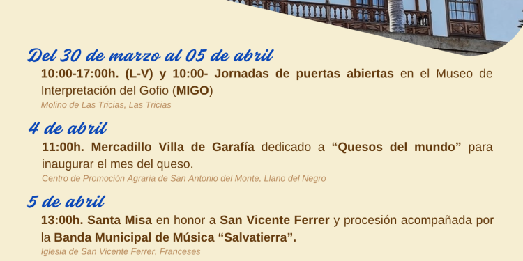 La Villa de Garafía celebra su Día del Municipio con una semana de cultura, artesanía y tradición garafiana