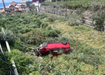Varias intervenciones de los bomberos por accidentes de tráfico y el rescate de un perro en la isla