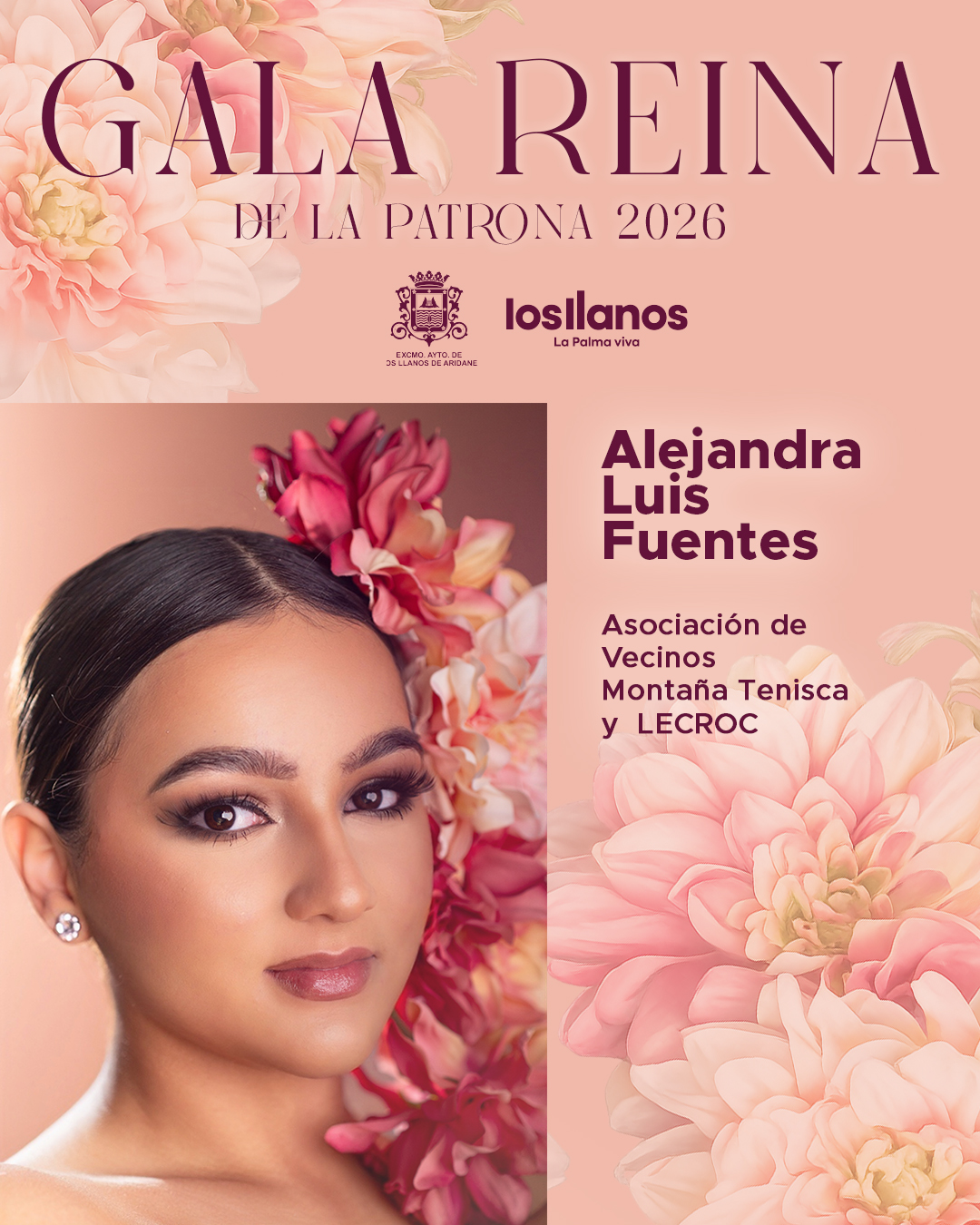 Alejandra Luis Fuentes, candidata a Reina de La Patrona 2026 de Los Llanos de Aridane