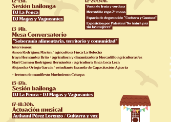 La Finca de La Cernícala convoca este sábado El Ventural II en El Paso: mercado del campo, mesa por la soberanía alimentaria y música al atardecer