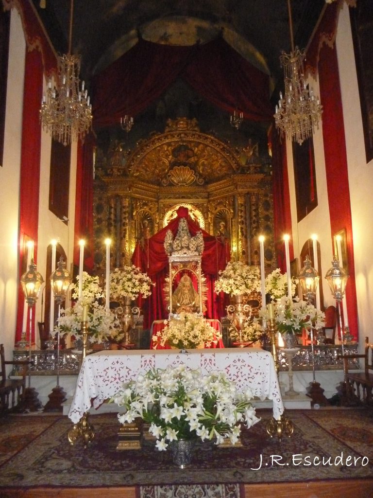 La capilla mayor del Real Santuario, 25 de mayo de 2014.