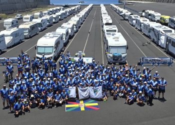 Decenas de caravanas y autocaravanas se concentran en La Laguna de Barlovento este fin de semana al ritmo de las Fiestas de Las Cruces