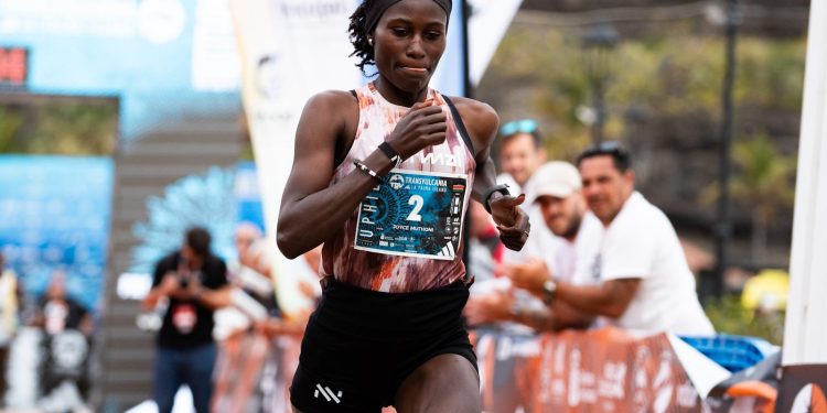 Doblete keniano histórico: Richard Atuya y Joyce Njeru pulverizan los récords del Kilómetro Vertical de Transvulcania adidas