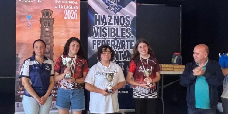 Jimena Rodríguez se proclama campeona de Canarias sub-14 femenina y completa el podio palmero en el Hotel El Tope