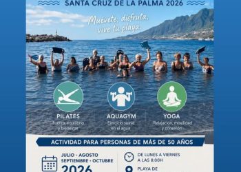 Pilates, yoga y aquagym frente al mar: Santa Cruz de La Palma reabre «Playa y Salud» para mayores de 50 años