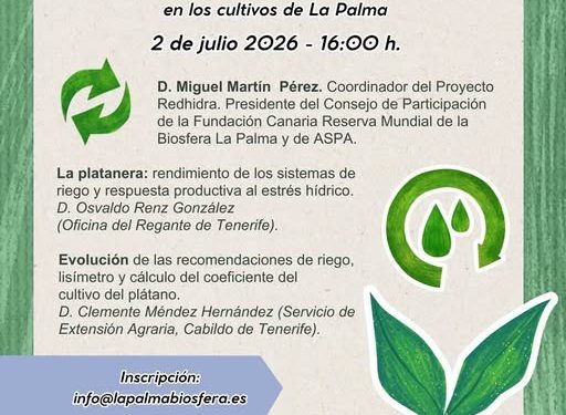 El plátano y el agua: La Palma acoge una jornada para regar mejor y gastar menos