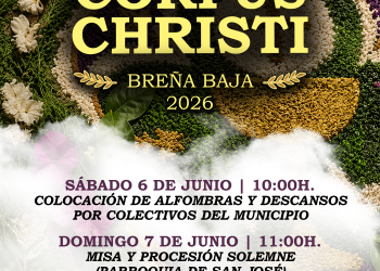 Diez colectivos engalanan Breña Baja para el Corpus Christi: cuatro descansos y seis alfombras en la Rambla de los Poetas el domingo 7
