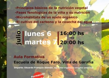 Garafía ofrece un taller gratuito de viticultura regenerativa para cuidar el suelo y la viña