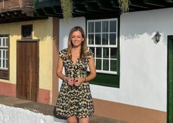 La consejera Miriam Perestelo, en la presentacion del proyecto Destino La Palma