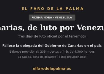 Canarias, de luto por el terremoto de Venezuela