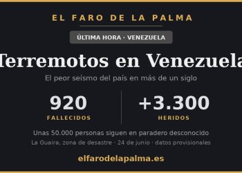 Terremoto de Venezuela: 920 fallecidos y más de 3.300 heridos, 26 de junio de 2026