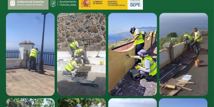 Aprender un oficio arreglando su propio pueblo: el alumnado de «Puntallana Construye Futuro II» pone a punto Tenagua