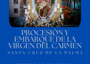 Cartel de la programación de las Fiestas del Carmen 2026 en Santa Cruz de La Palma