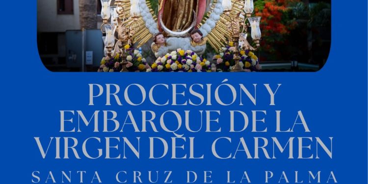 Cartel de la programación de las Fiestas del Carmen 2026 en Santa Cruz de La Palma